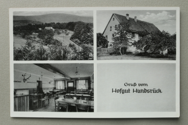 AK Eschau / 1930-1950 / Mehrbildkarte / Gruss vom Hofgut Hundsrück